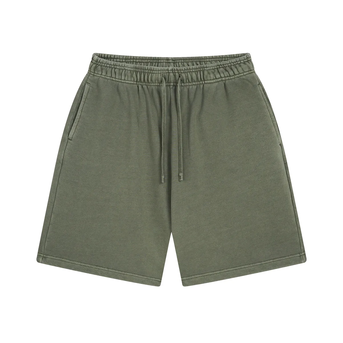 Stone Wash Thick Cotton Shorts