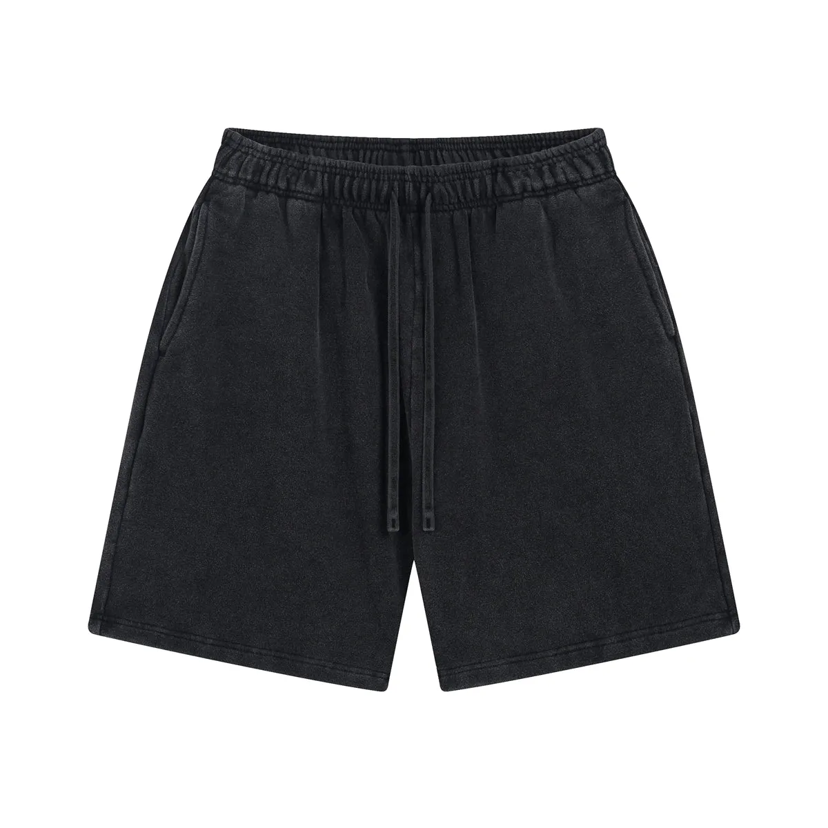 Stone Wash Thick Cotton Shorts
