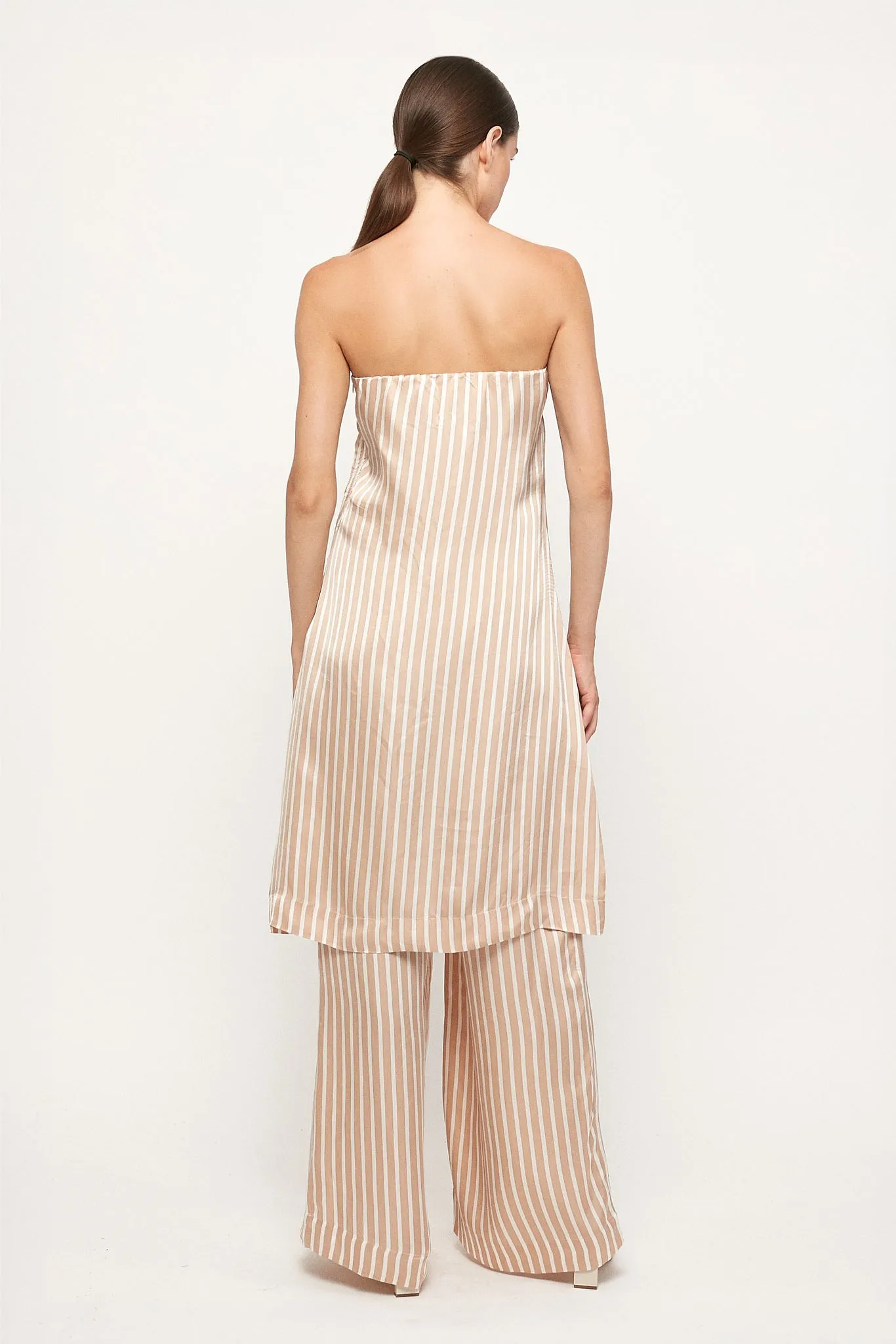 Strapless Midi Top | Relaxed Pant