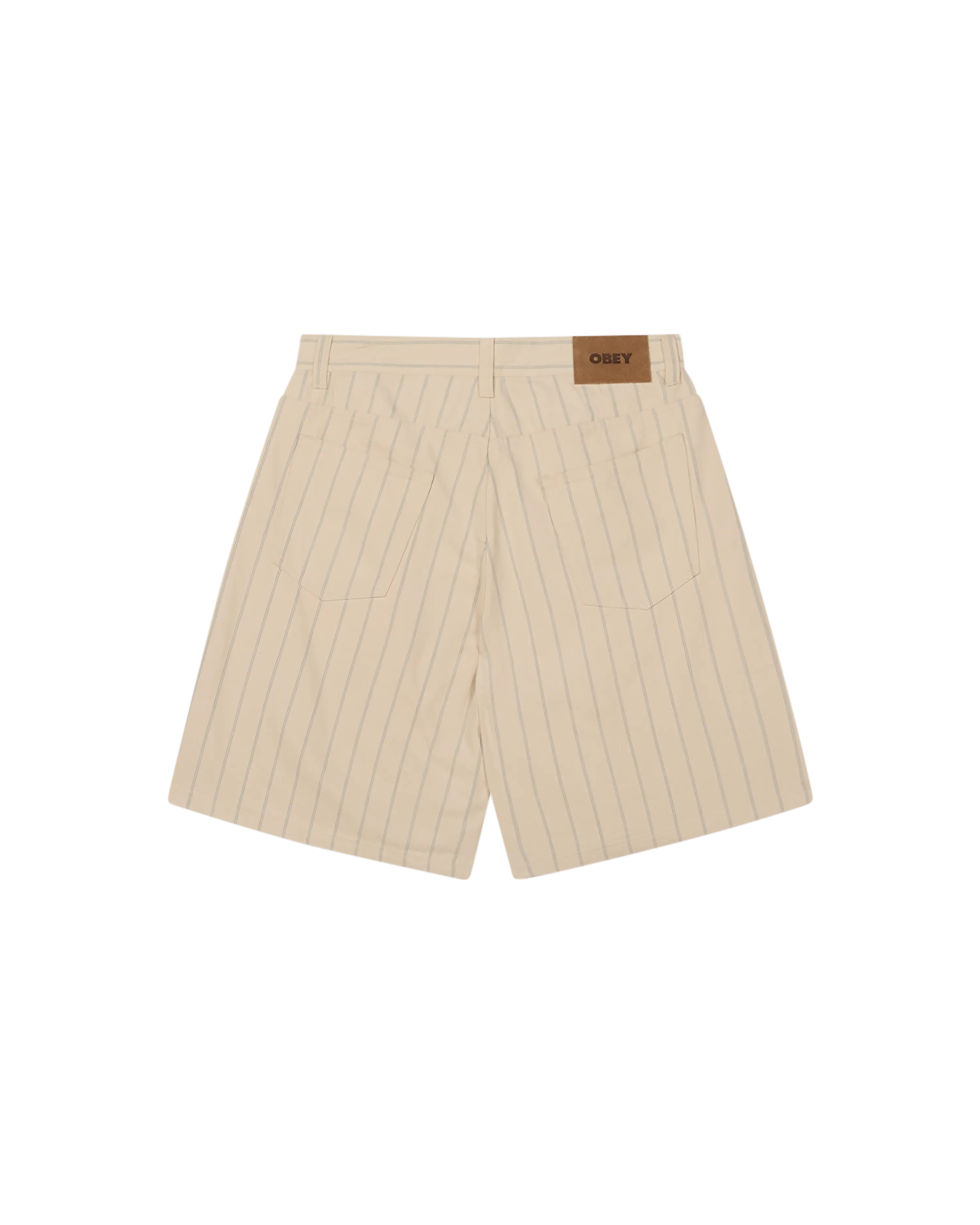 STRIPE BAGGY DENIM SHORT