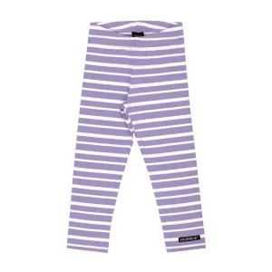 Striped Leggings - Lavender
