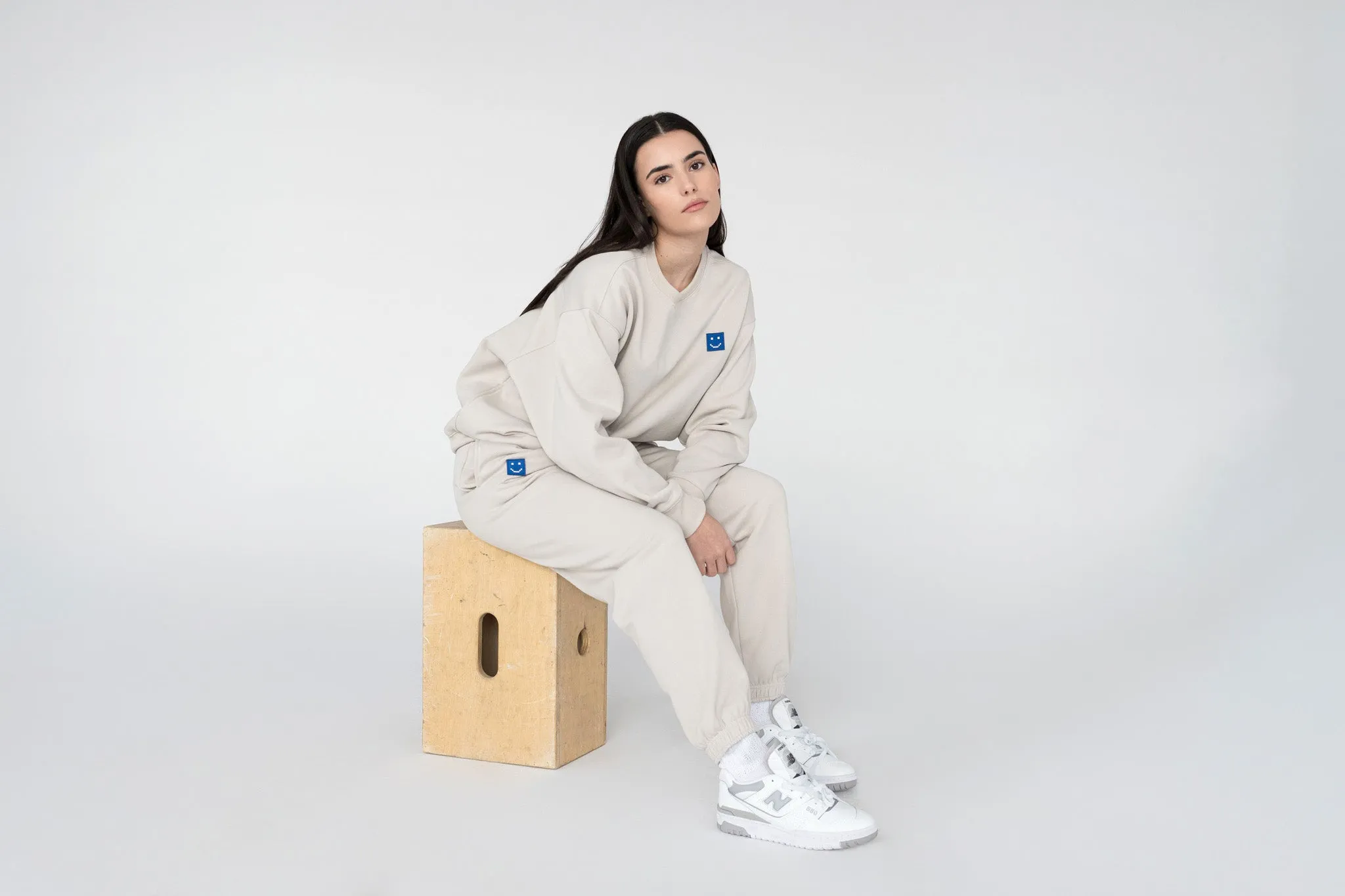 SuperSoft™ Pixel Fog Grey Suit: Sweatshirt & Pants