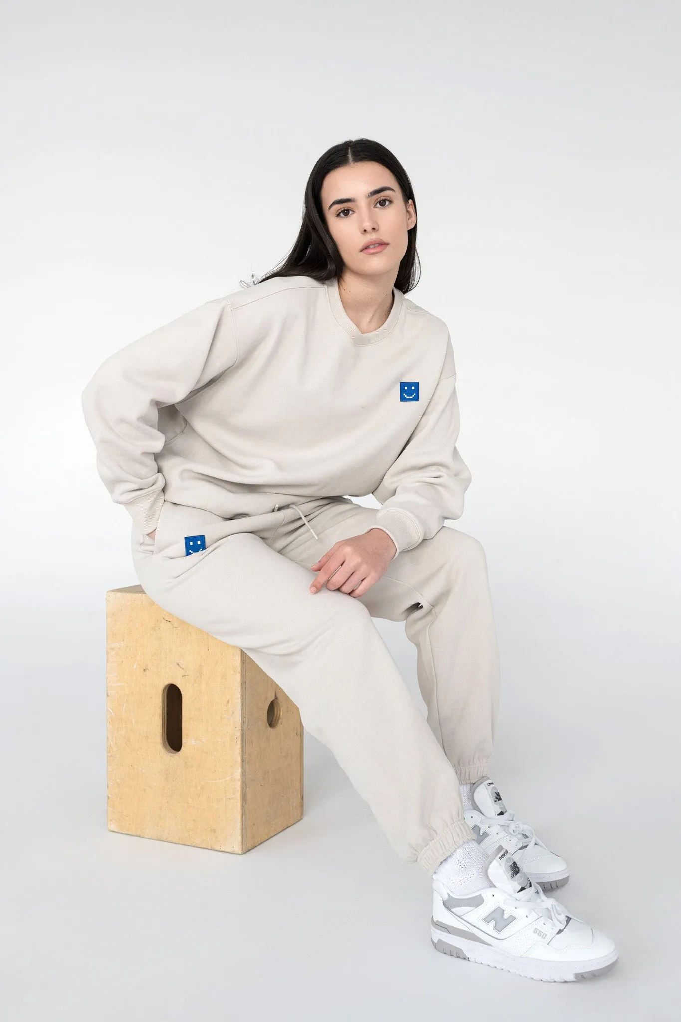 SuperSoft™ Pixel Fog Grey Suit: Sweatshirt & Pants