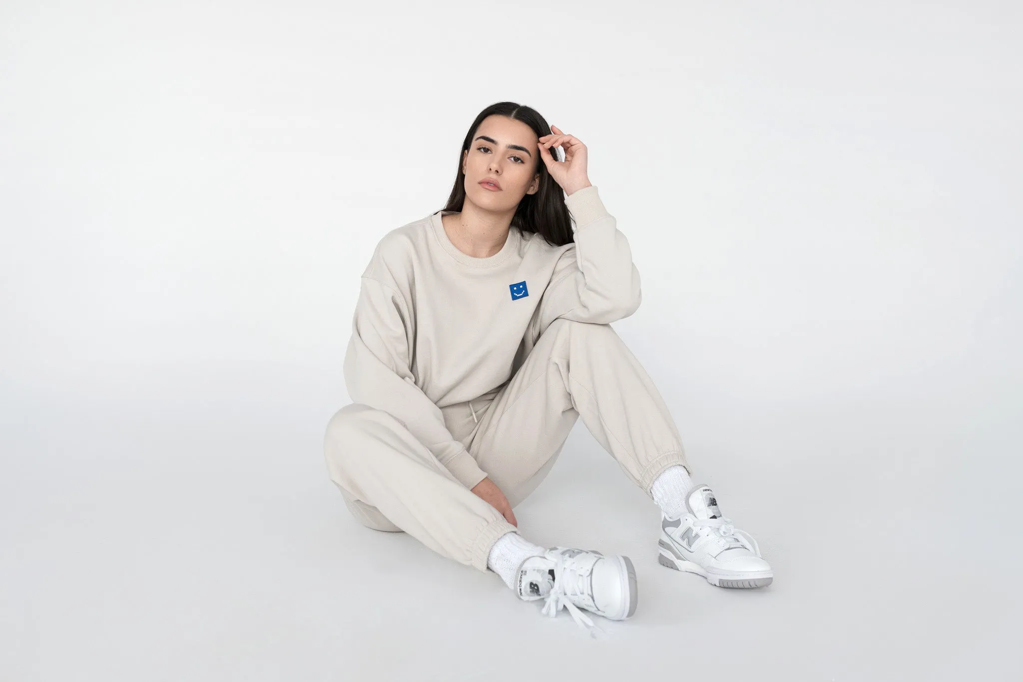 SuperSoft™ Pixel Fog Grey Suit: Sweatshirt & Pants
