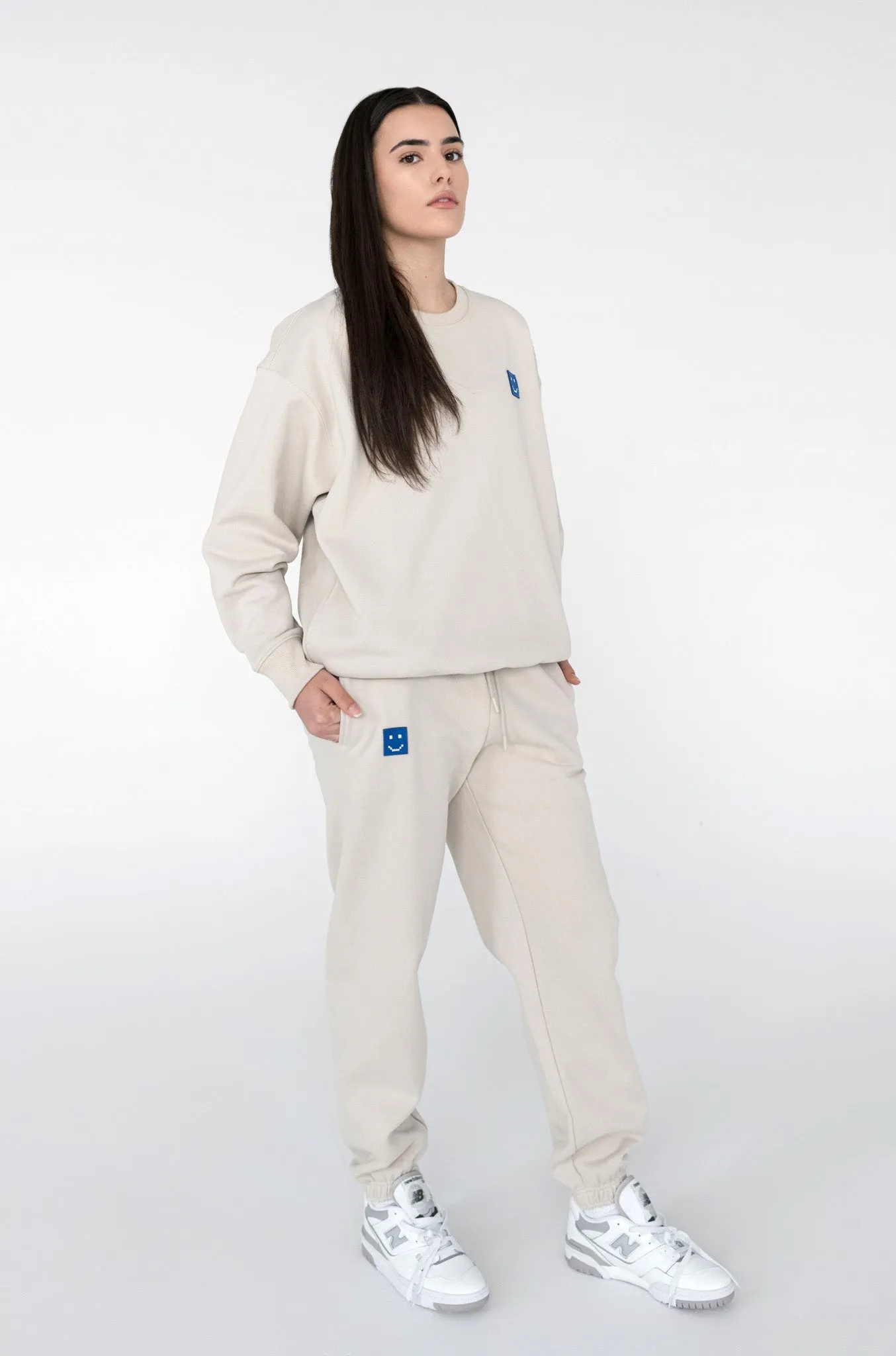 SuperSoft™ Pixel Fog Grey Suit: Sweatshirt & Pants