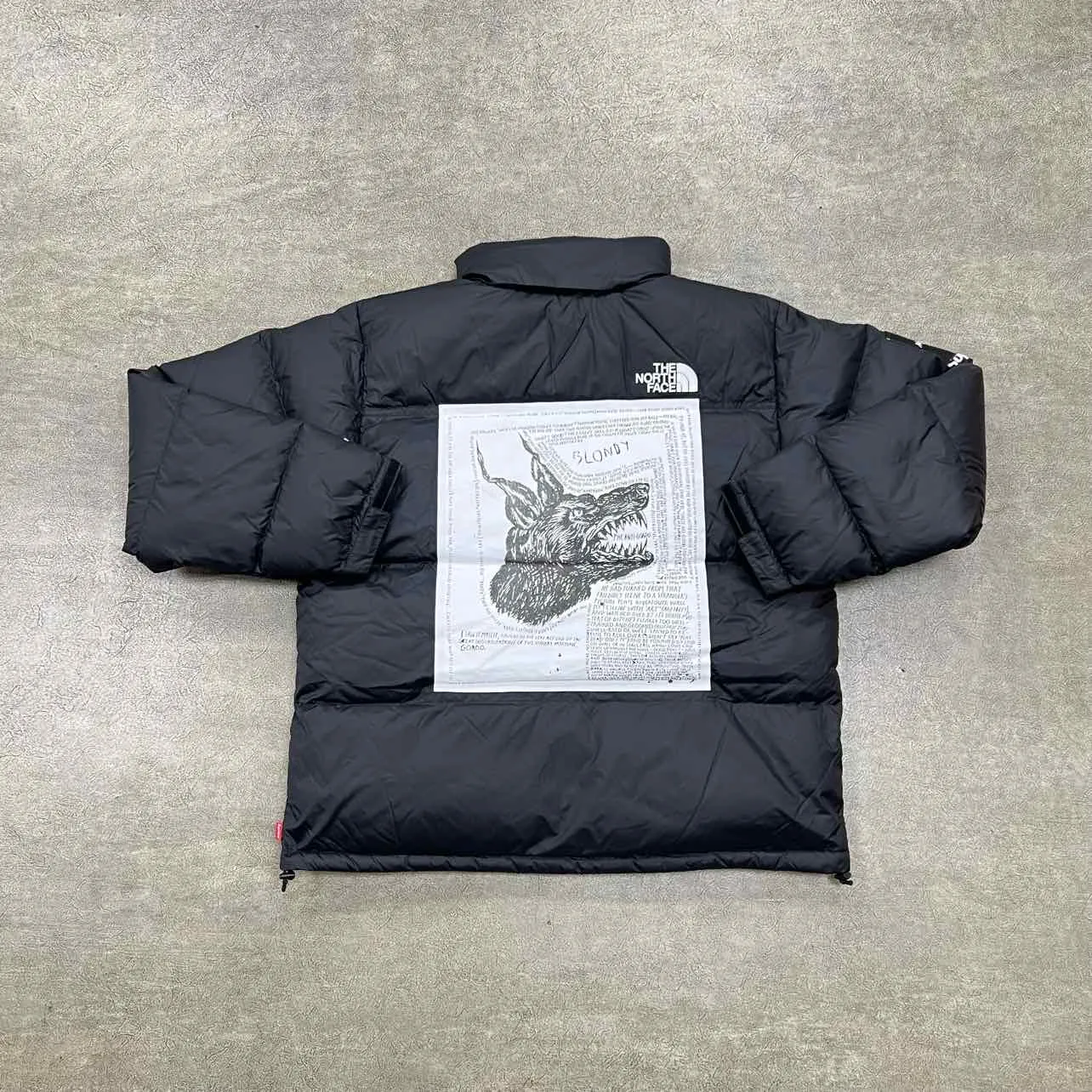 Supreme Nuptse Jacket "ANTI-GORDO" Black New Size XL