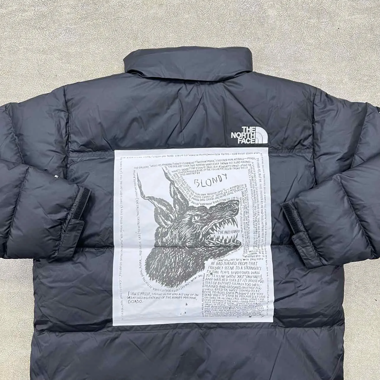 Supreme Nuptse Jacket "ANTI-GORDO" Black New Size XL