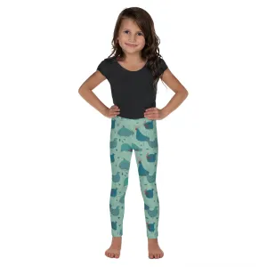 Teal Hens Kid's Leggings
