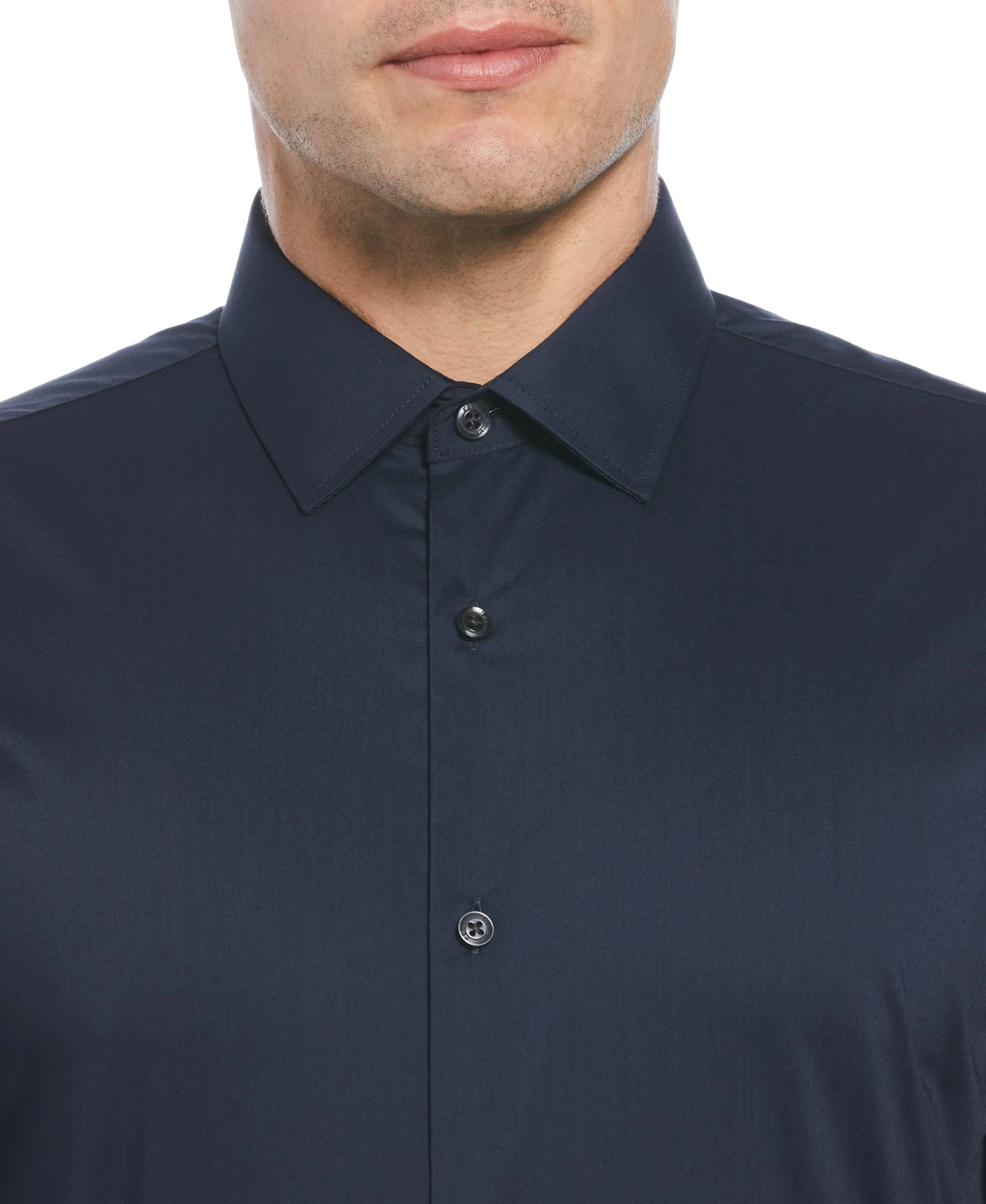 Tech   Stretch Cotton Blend Dress Shirt