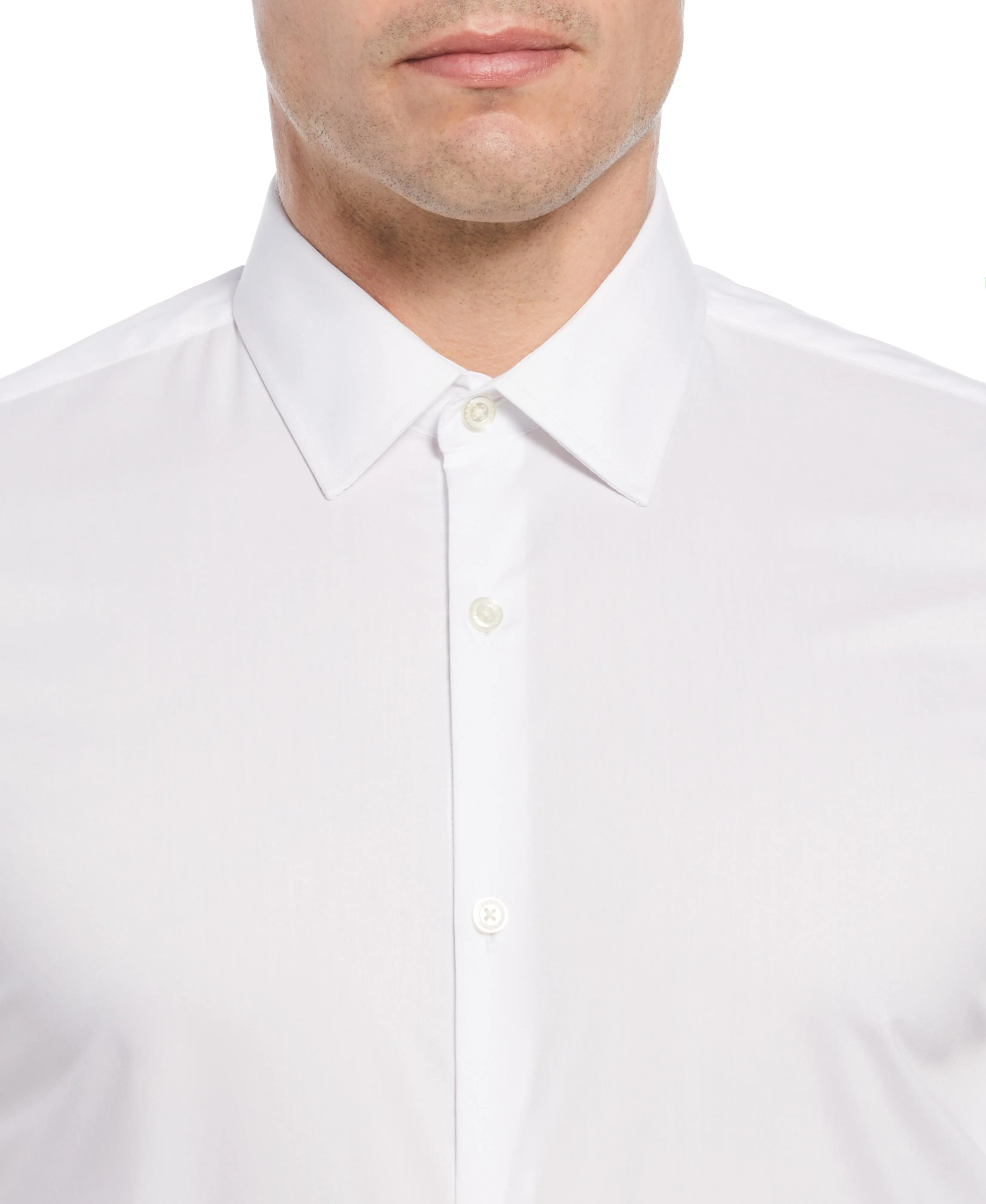 Tech   Stretch Cotton Blend Dress Shirt