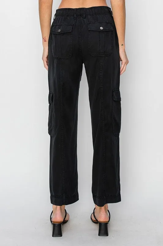 Tencel relaxed cargo pants