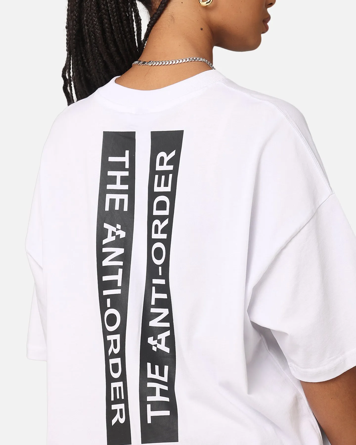 The Anti Order Merch Boxy T-Shirt White/Black