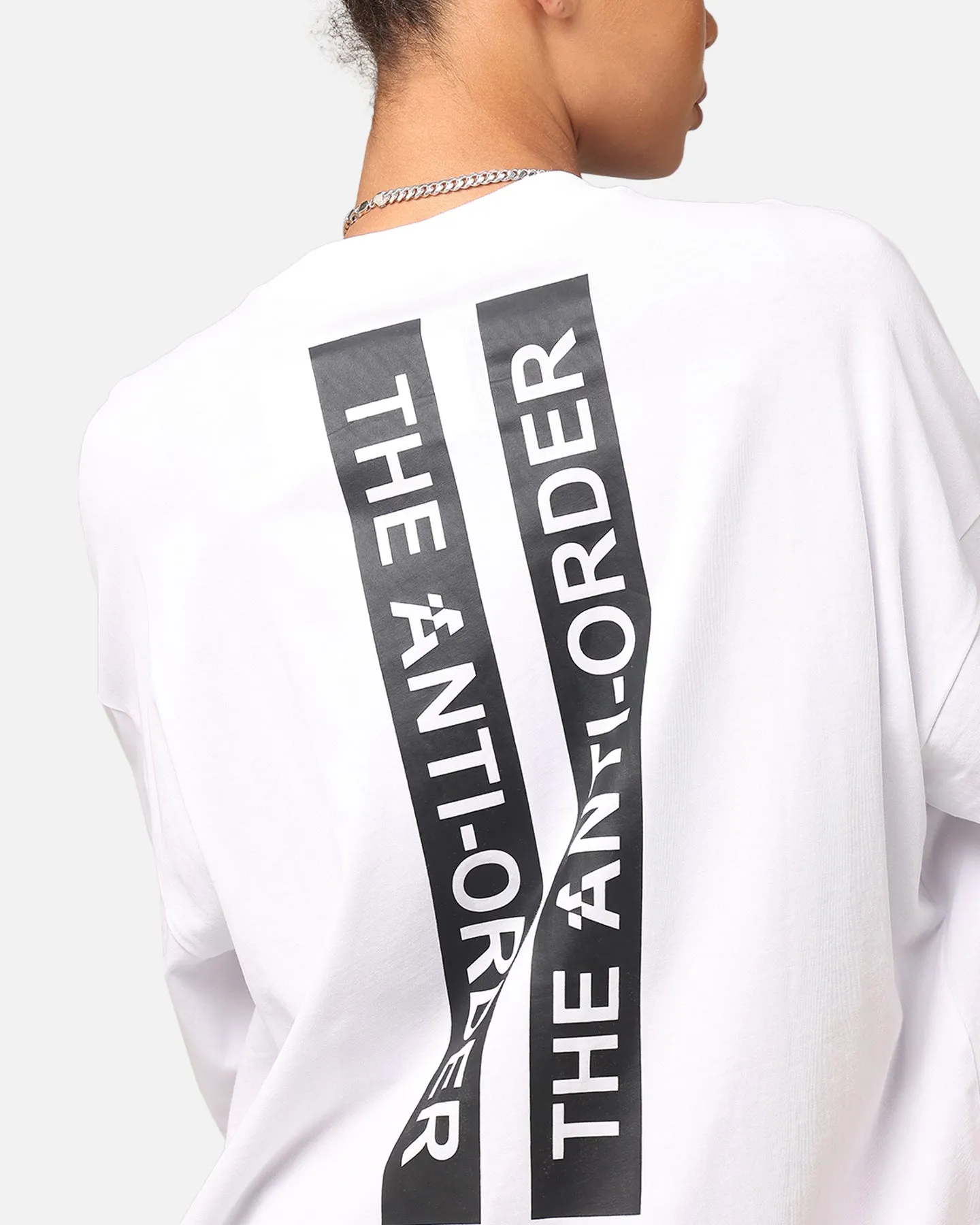 The Anti Order Merch Boxy T-Shirt White/Black