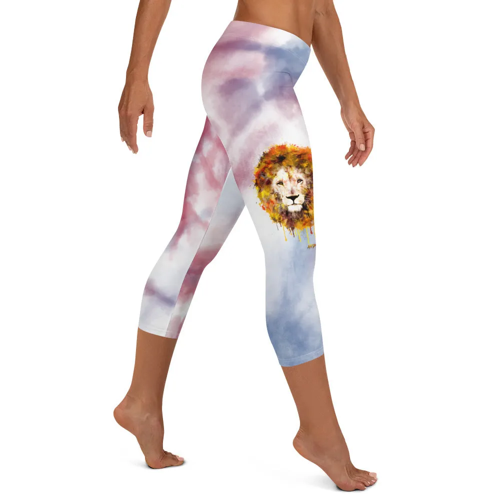 Tie Dye Capri Leggings