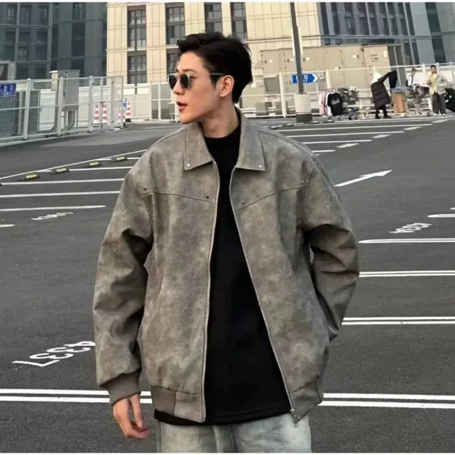 Tokyo Vintage Cropped – Distressed Leather Elegance