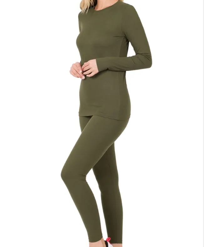 Tommie Long Sleeve Super Soft Leggings Set