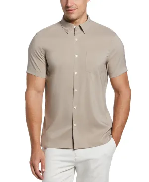 Total Stretch Slim Fit Heather Pocket Shirt