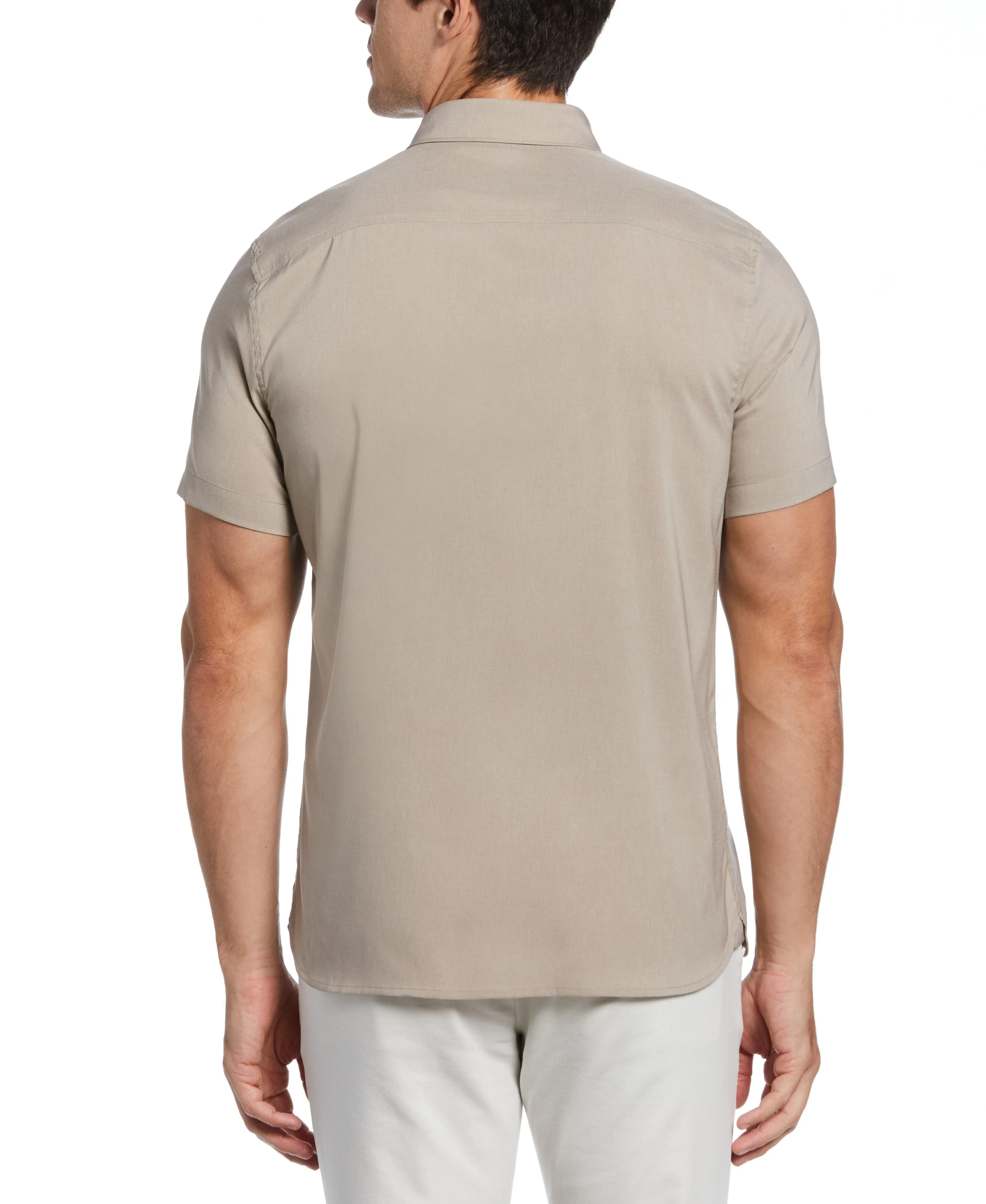 Total Stretch Slim Fit Heather Pocket Shirt