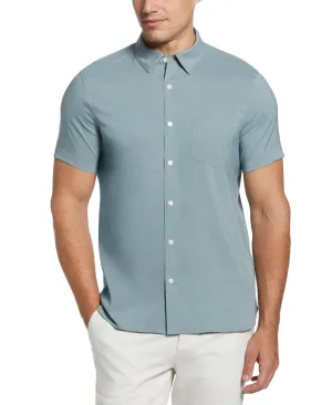 Total Stretch Slim Fit Heather Pocket Shirt