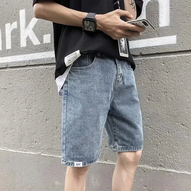 TrendX Weite Denim Shorts für Männer