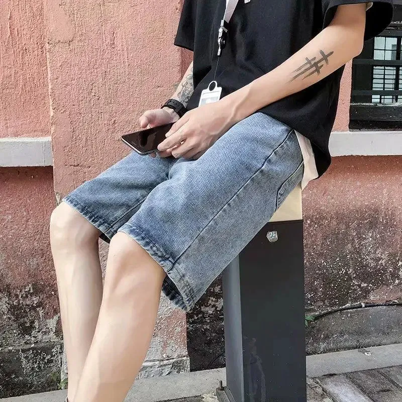 TrendX Weite Denim Shorts für Männer