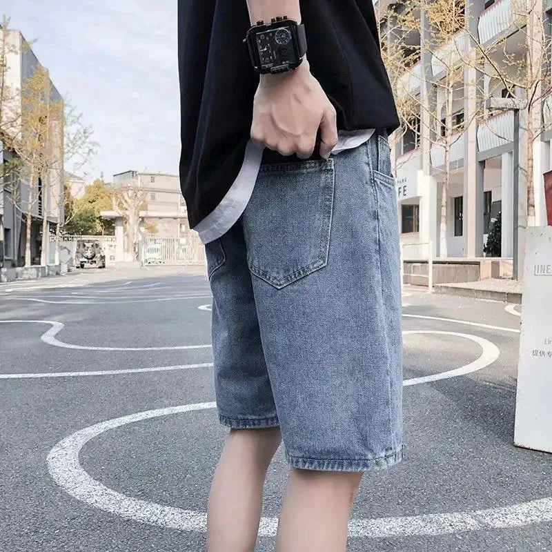 TrendX Weite Denim Shorts für Männer