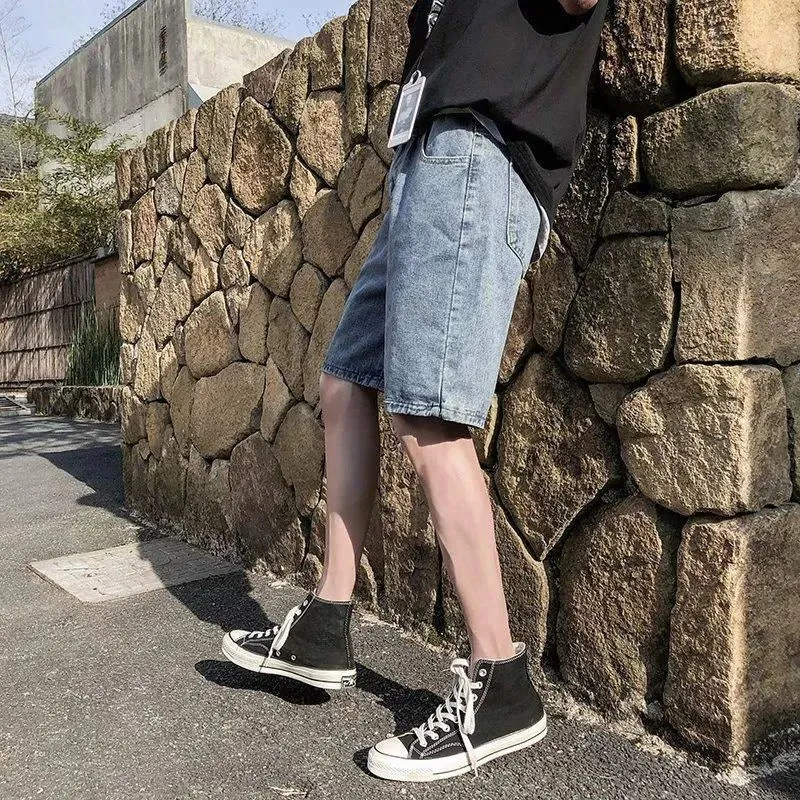 TrendX Weite Denim Shorts für Männer