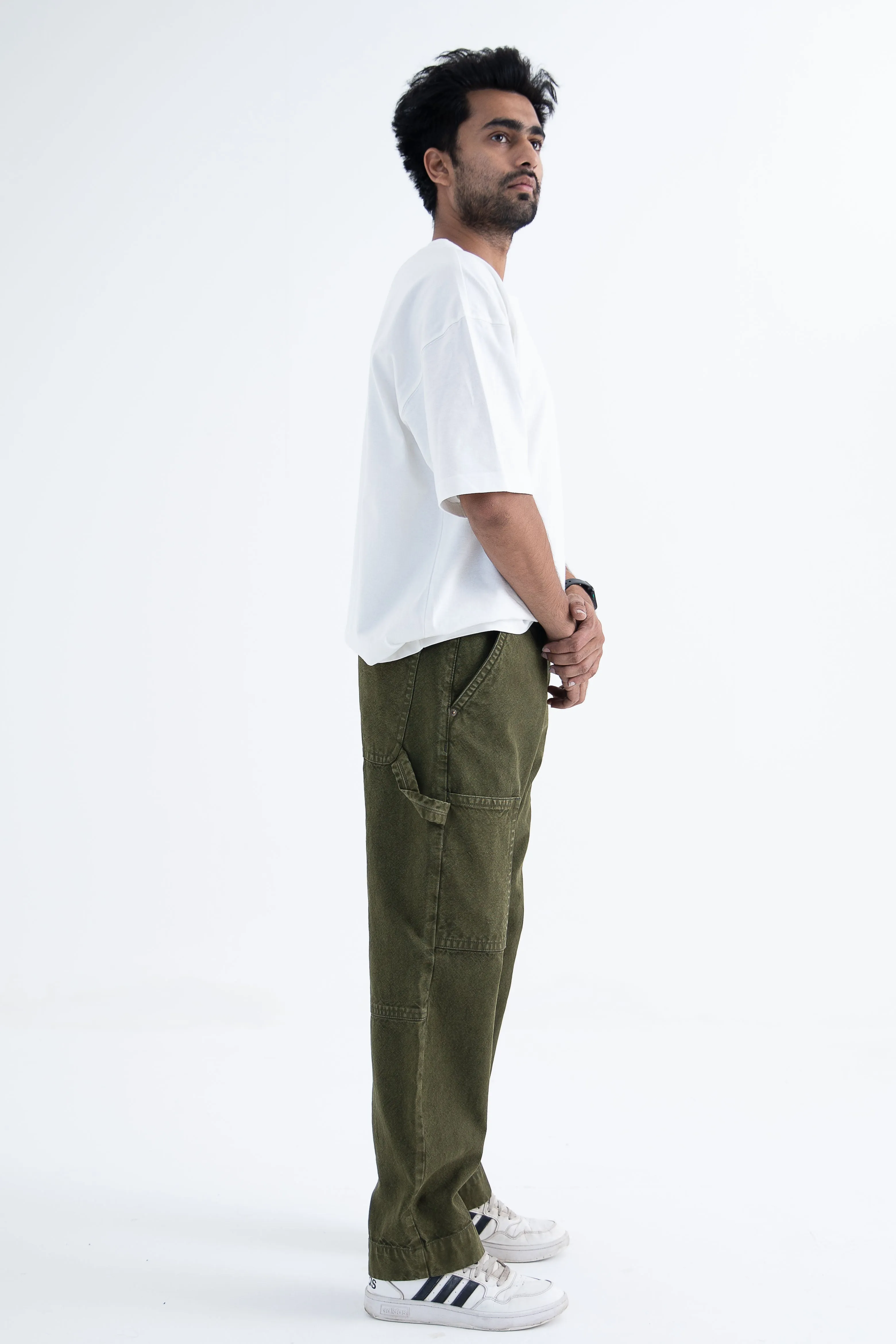 Urban Hike Carpenter Relaxed Jeans: Dark Green