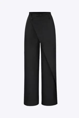 Ursula - Stylish Draped Wrap Women's Suit Pants