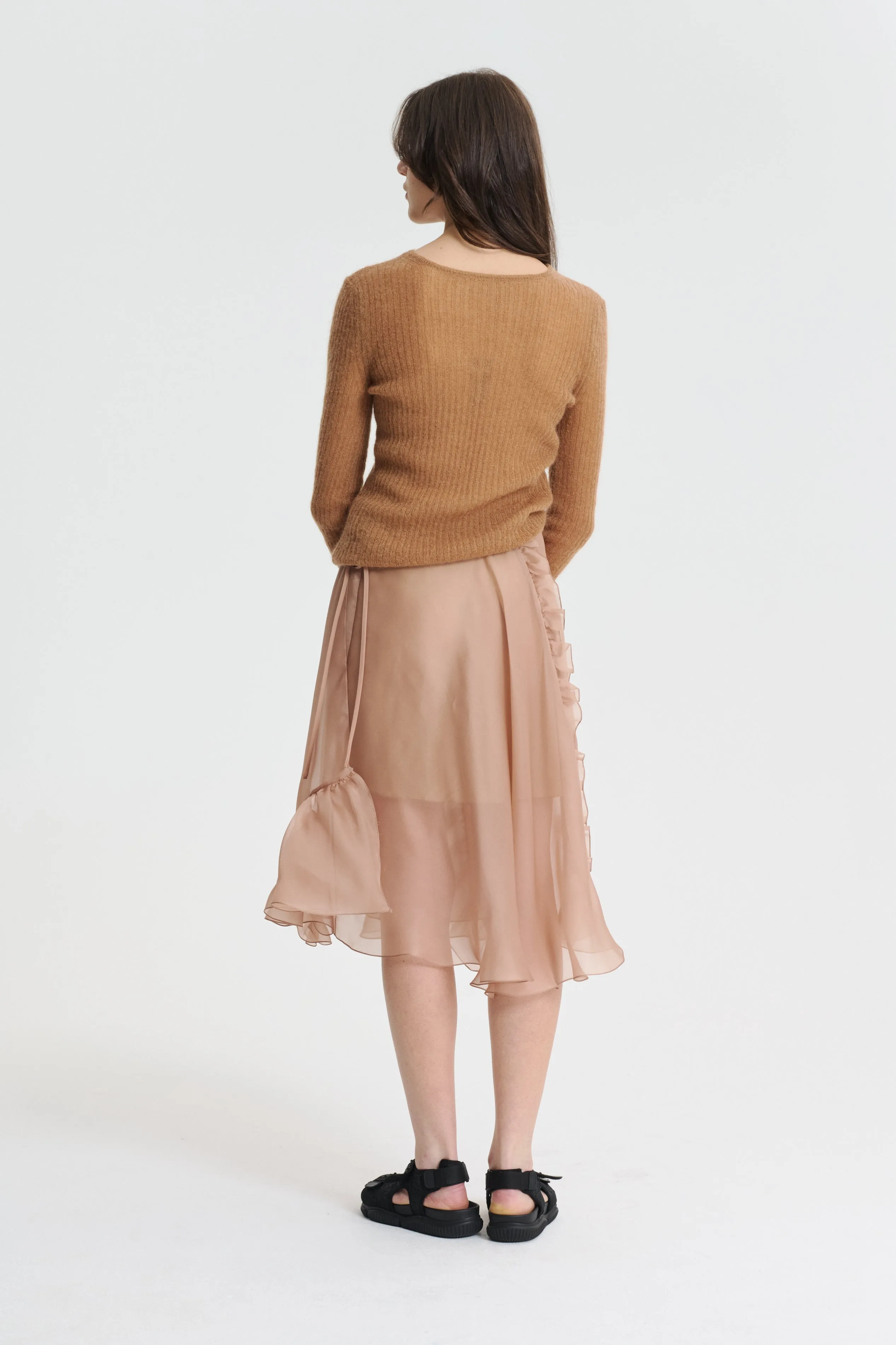 USSI | PULLOVER MOHAIR KNIT CHESTNUT