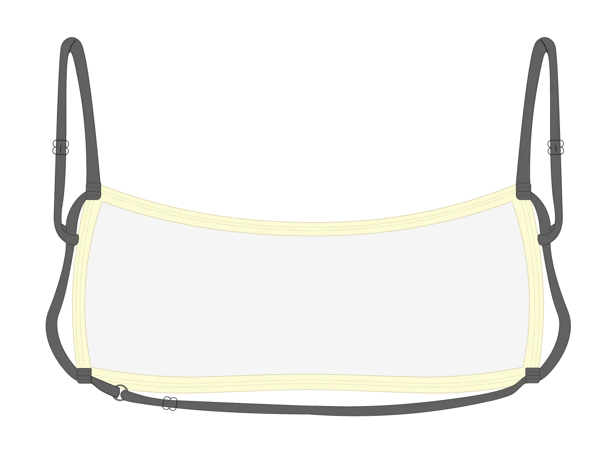 Vanilla-Grey Rider Top