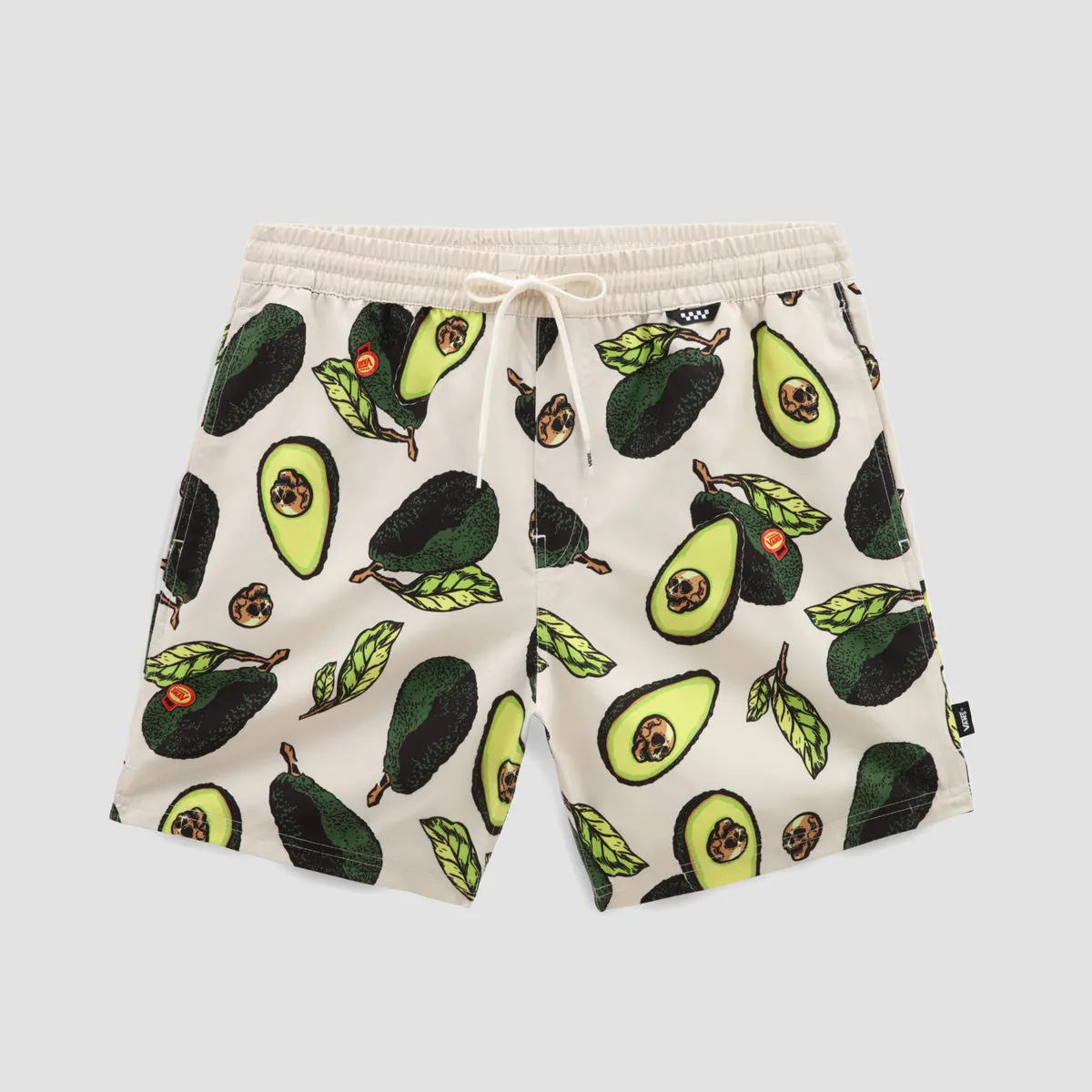 Vans Primary Print Elastic 17" Boardshorts Antique White/Black