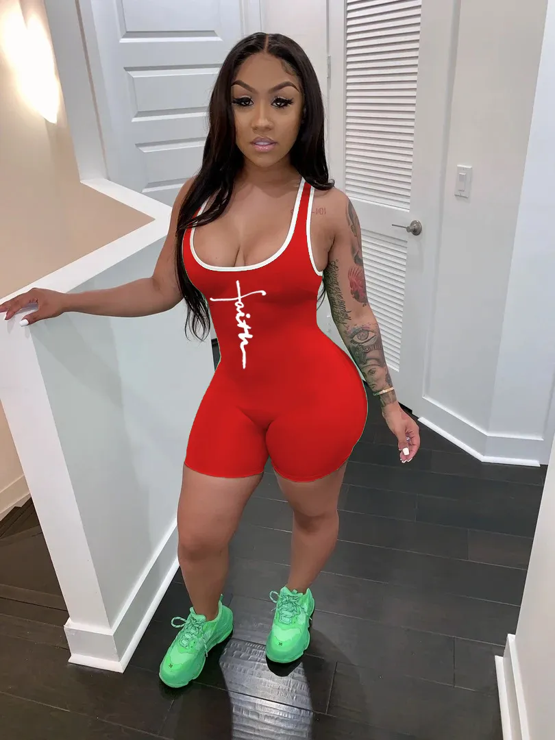 Vibe Fit Bodycon Romper – Scoop Neck One-Piece