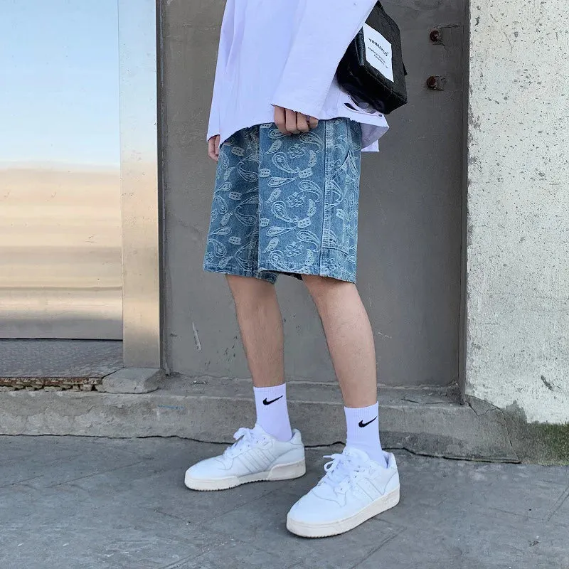 VibeWear Sommer Baggy Denim Shorts