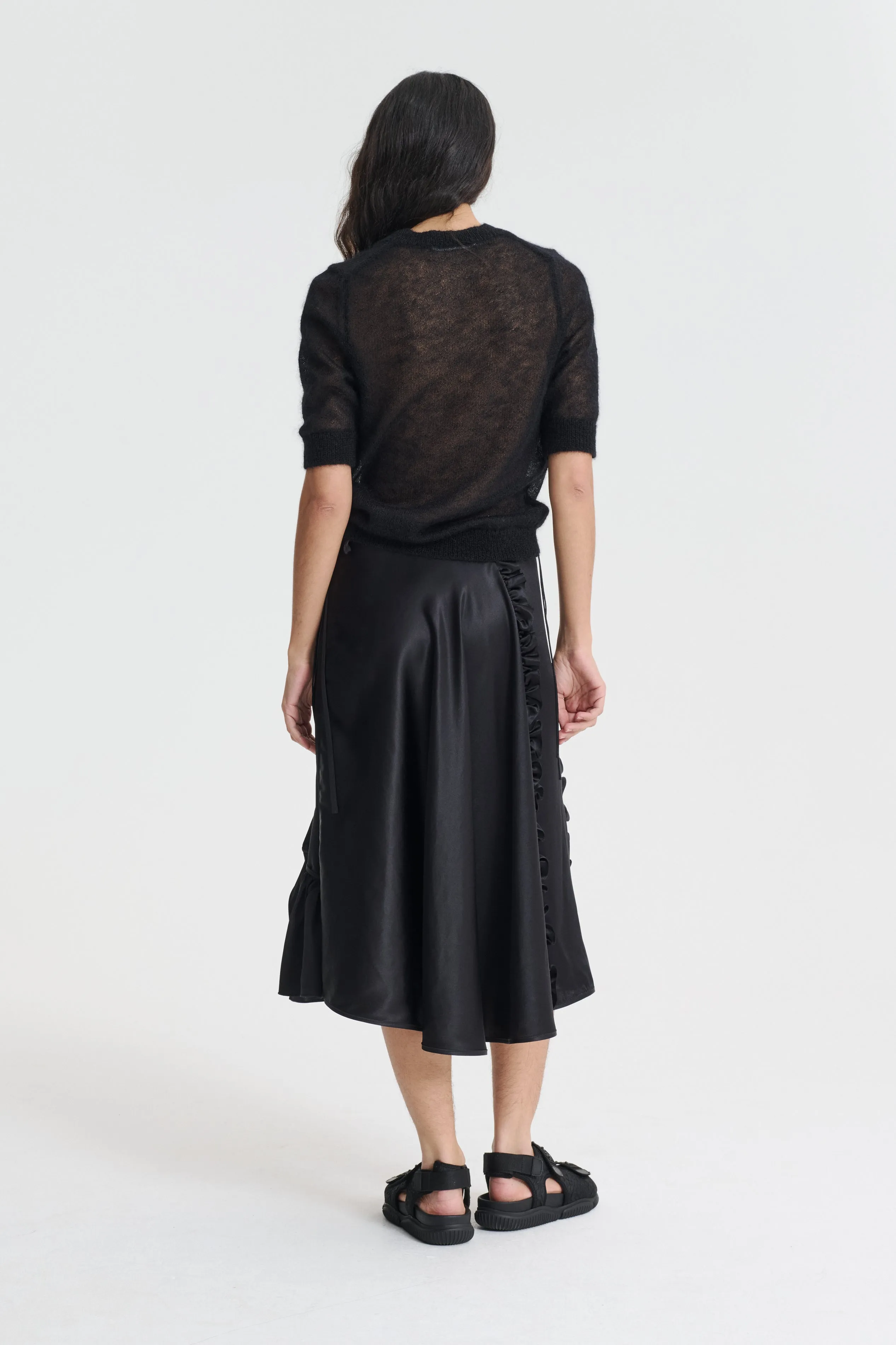 VIDEL | TOP MOHAIR KNIT BLACK
