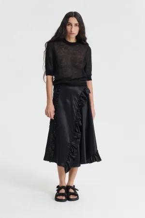 VIDEL | TOP MOHAIR KNIT BLACK