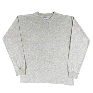 Vintage Blank Grey Long Sleeve Tee- SELECT SIZE