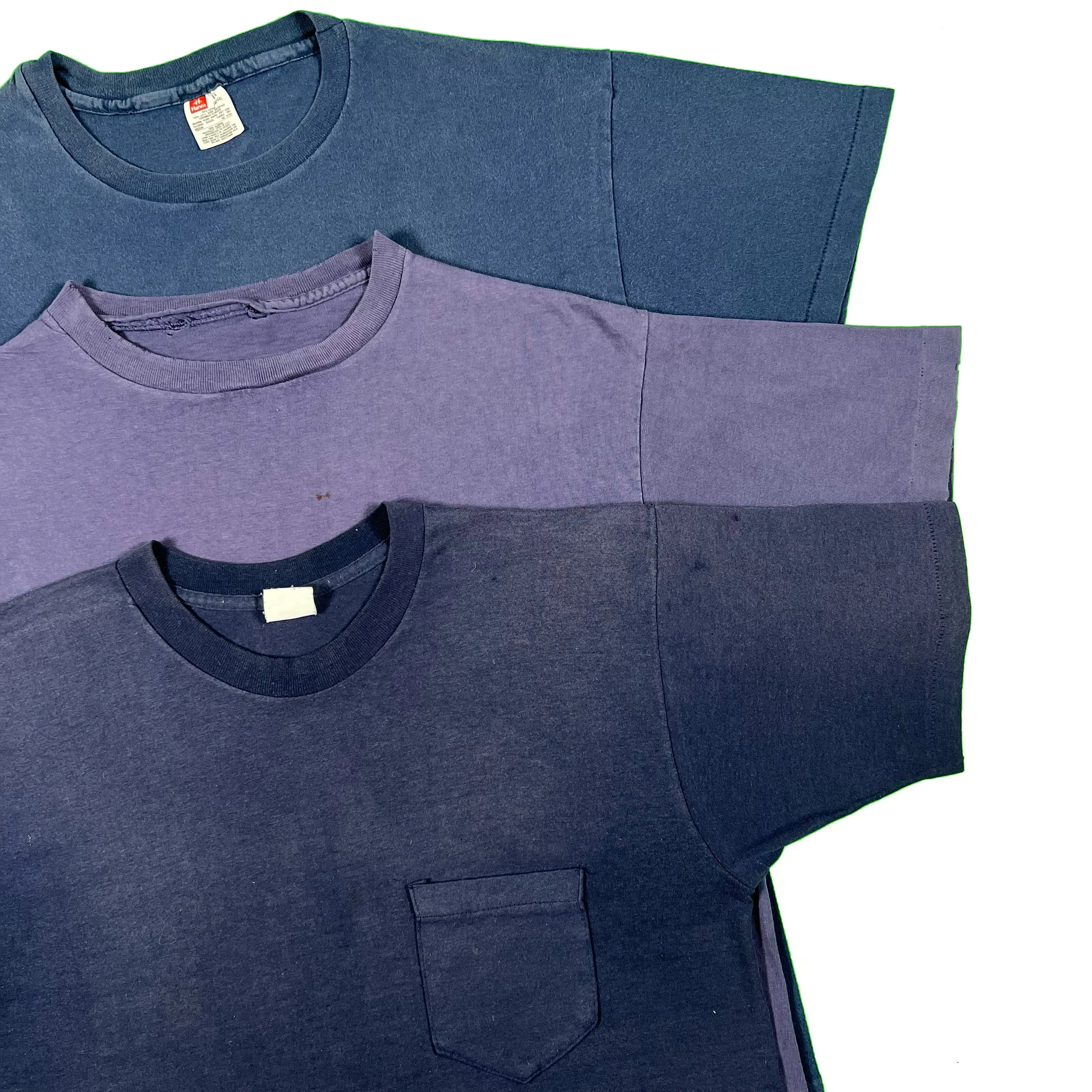Vintage Blank Navy Tee- SELECT SIZE