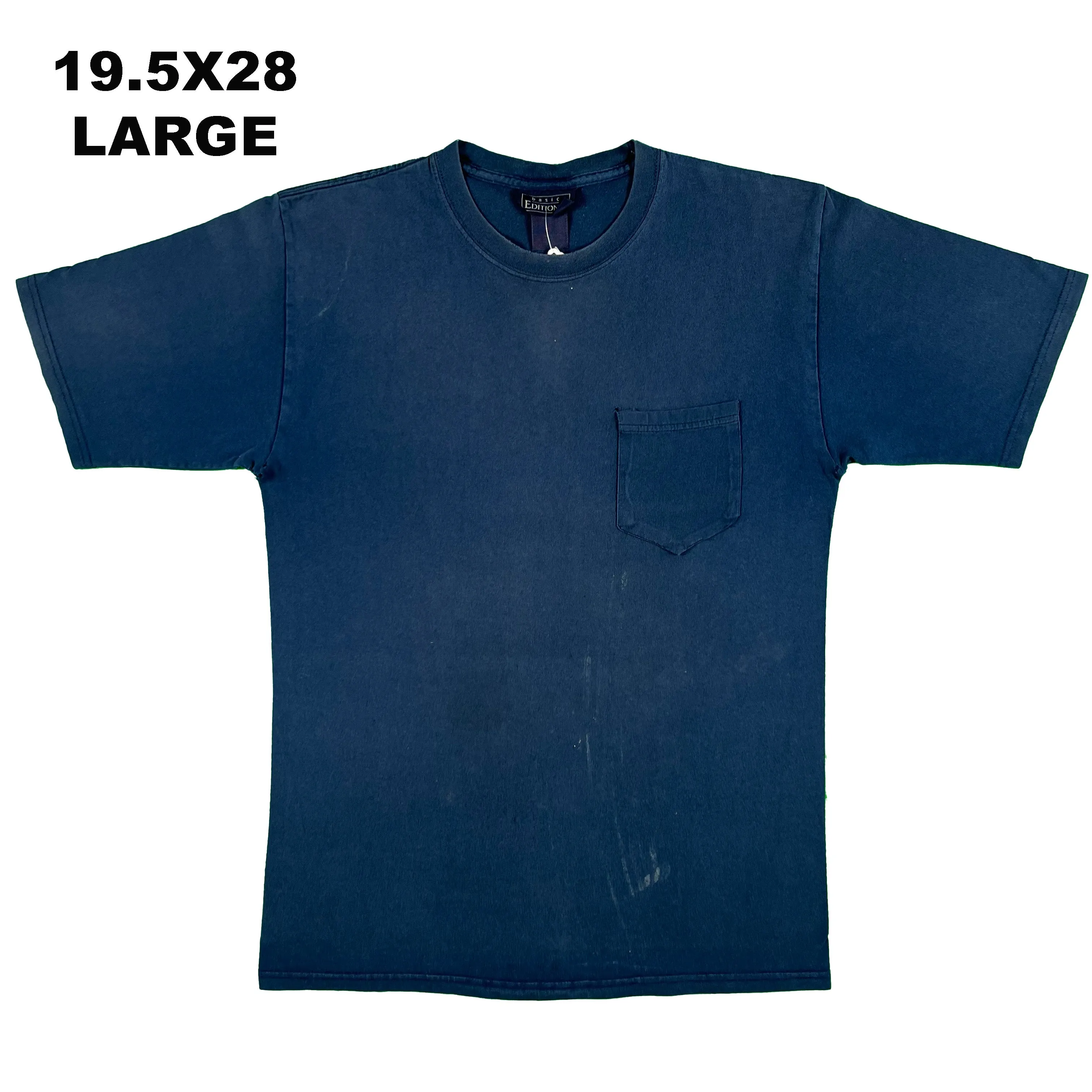 Vintage Blank Navy Tee- SELECT SIZE