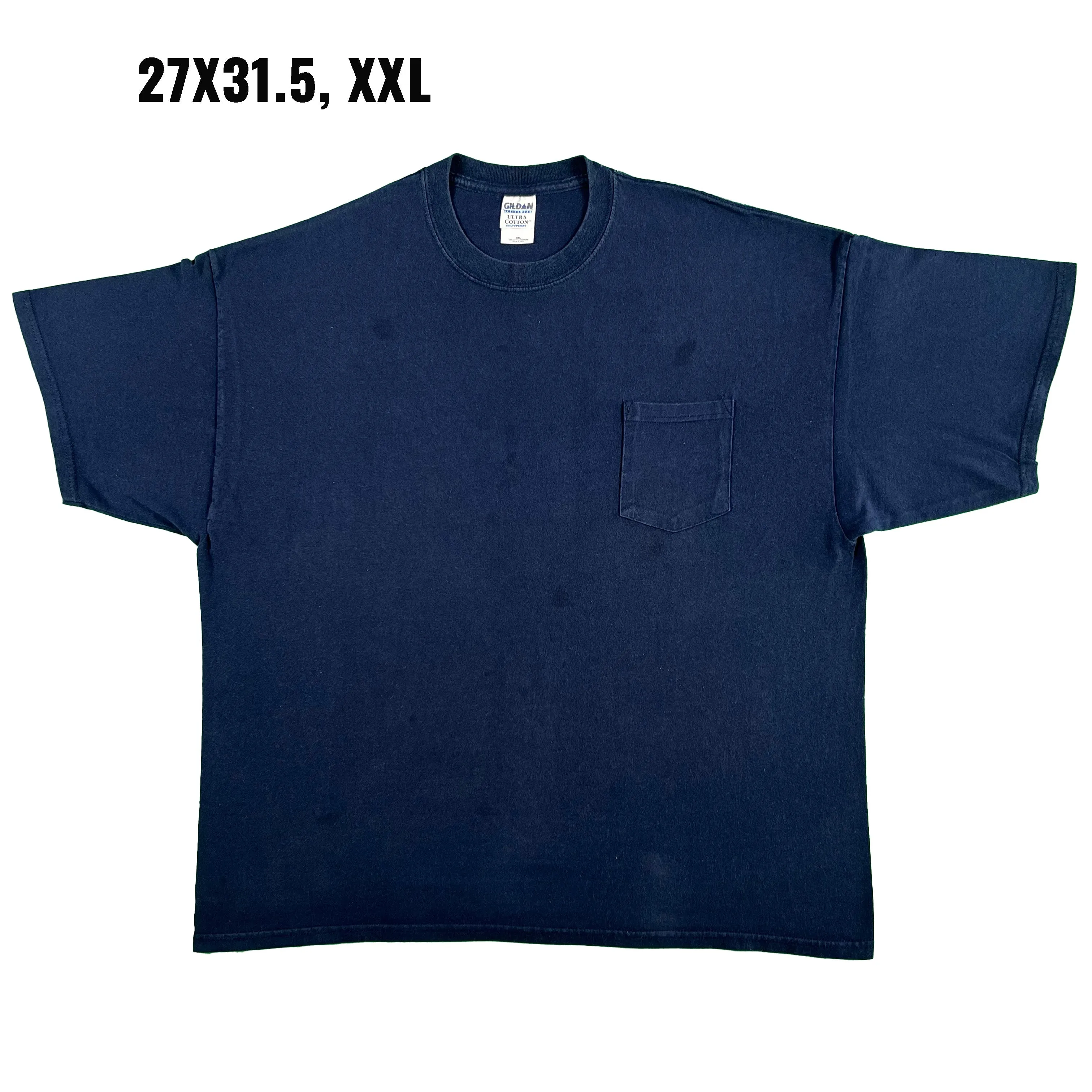 Vintage Blank Navy Tee- SELECT SIZE