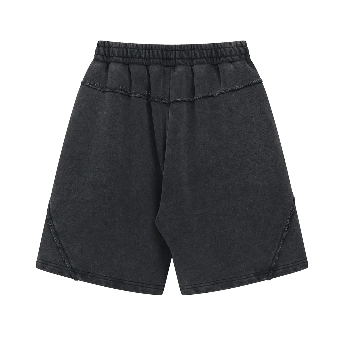 Vintage Loose-Fit Patchwork Shorts