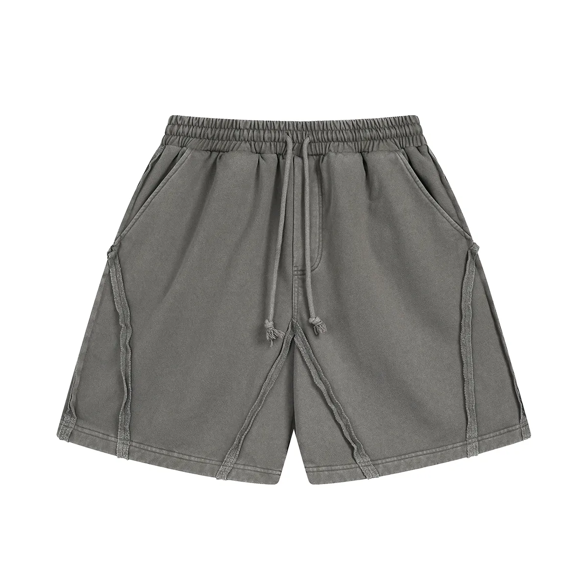 Vintage Washed Patchwork Sweat Shorts
