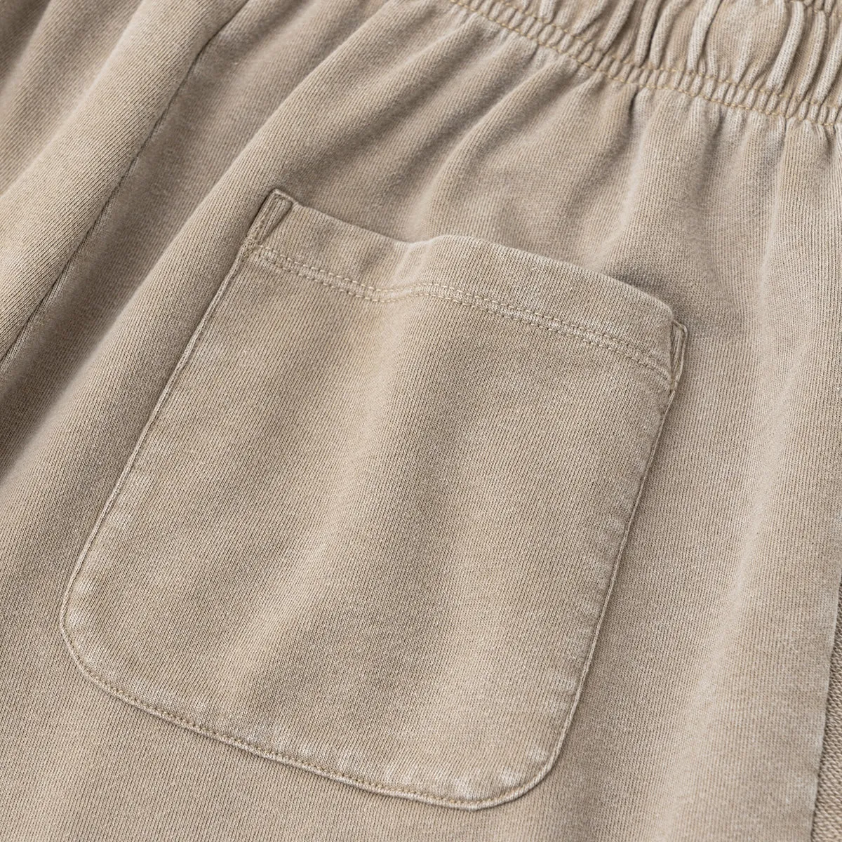 Washed Contrast Color Track Shorts