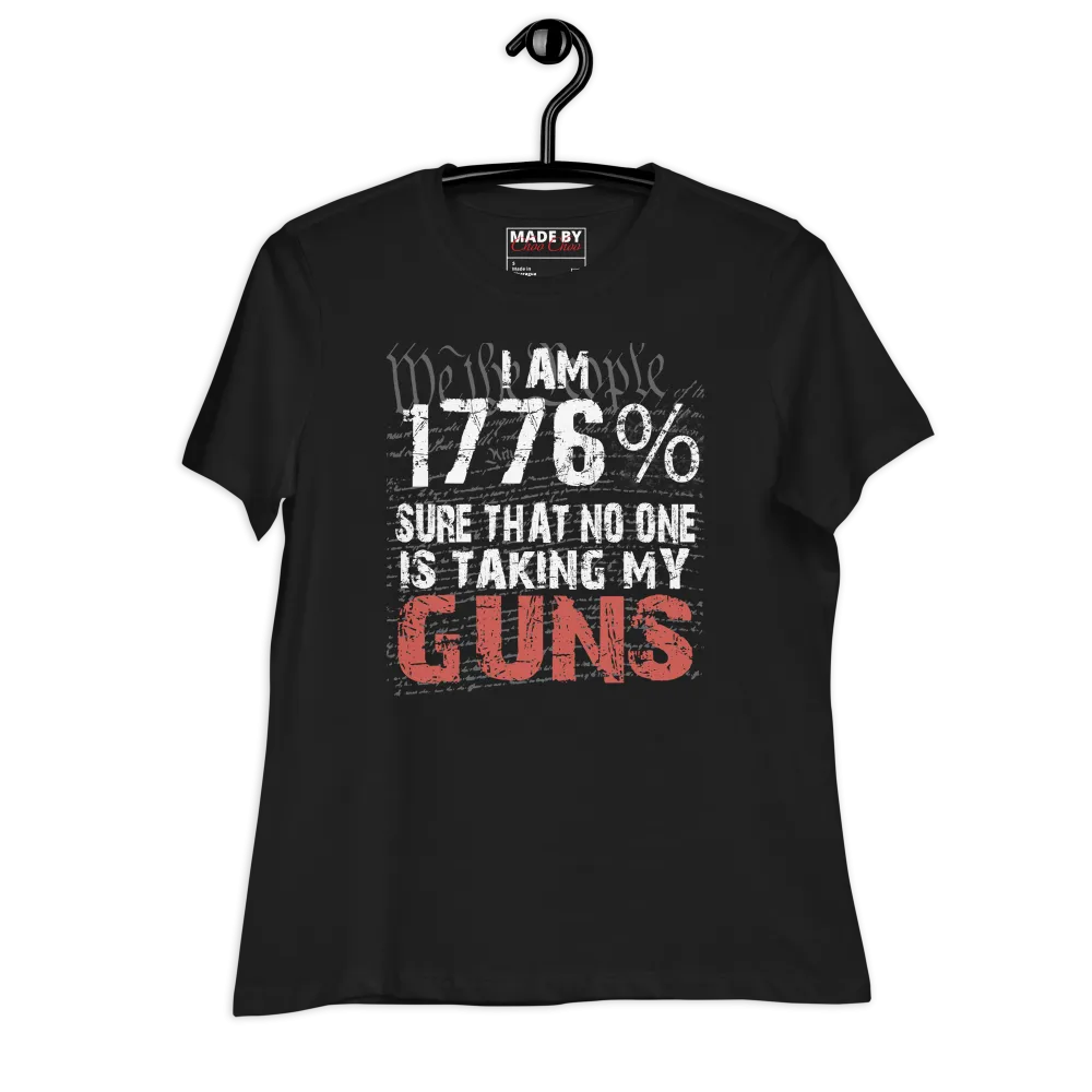 We The People 1776 Guns Ladies Relaxed T-Shirt