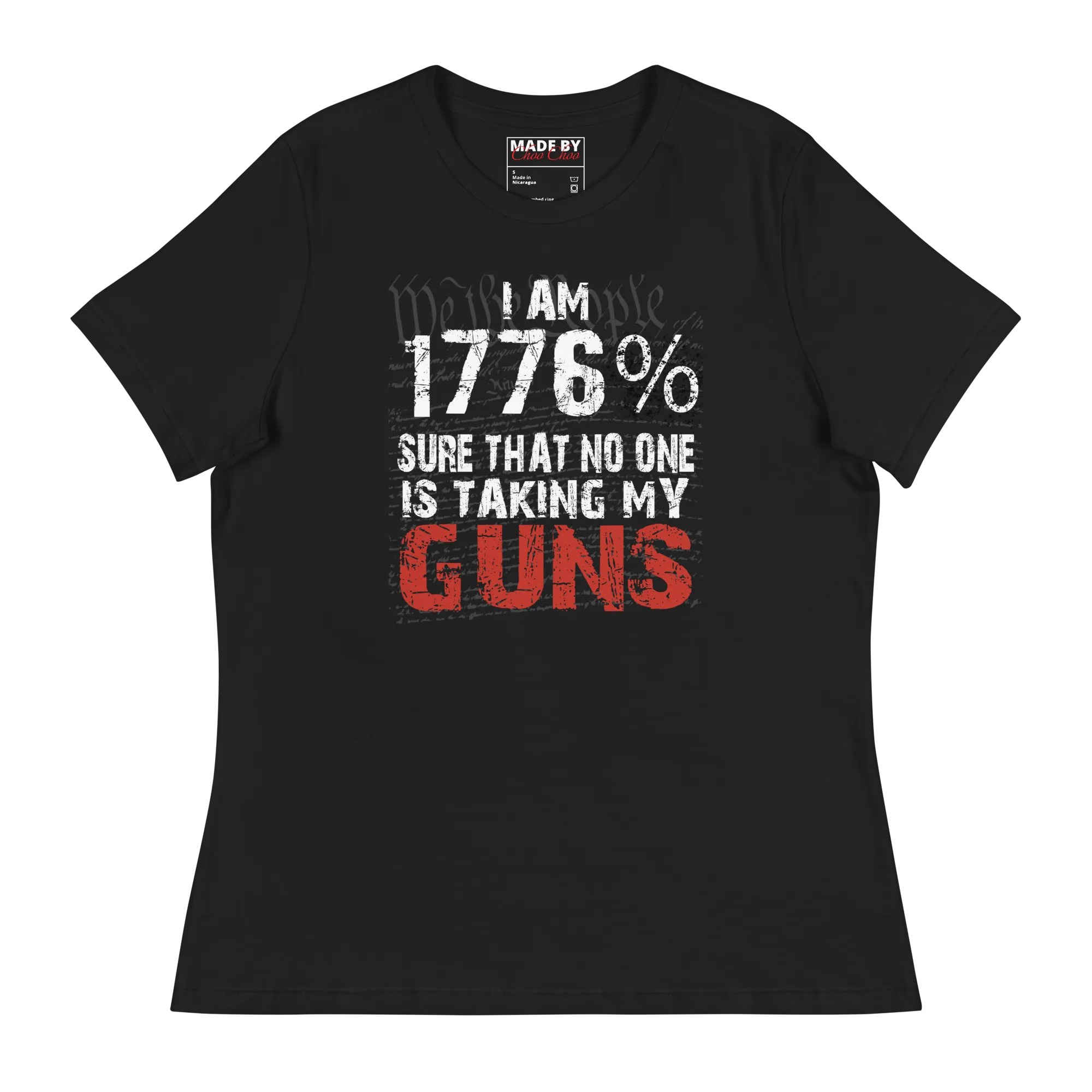 We The People 1776 Guns Ladies Relaxed T-Shirt