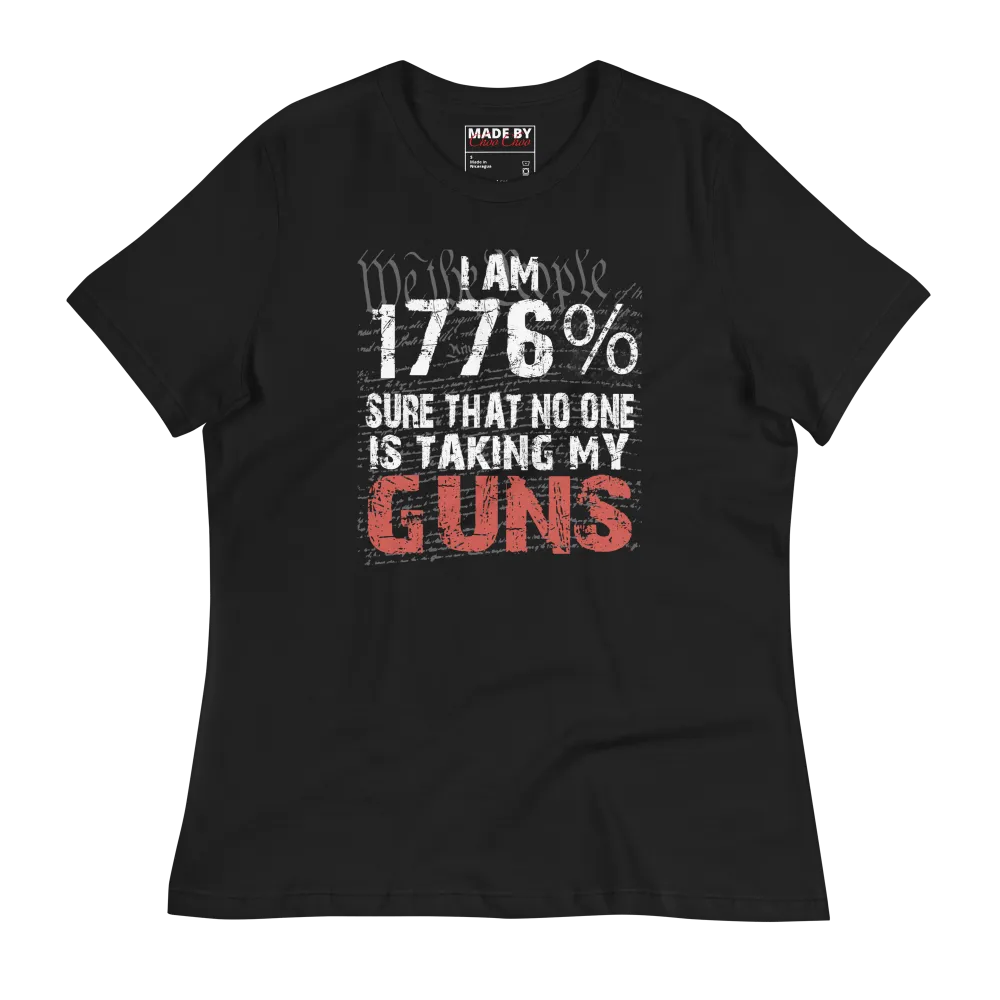 We The People 1776 Guns Ladies Relaxed T-Shirt