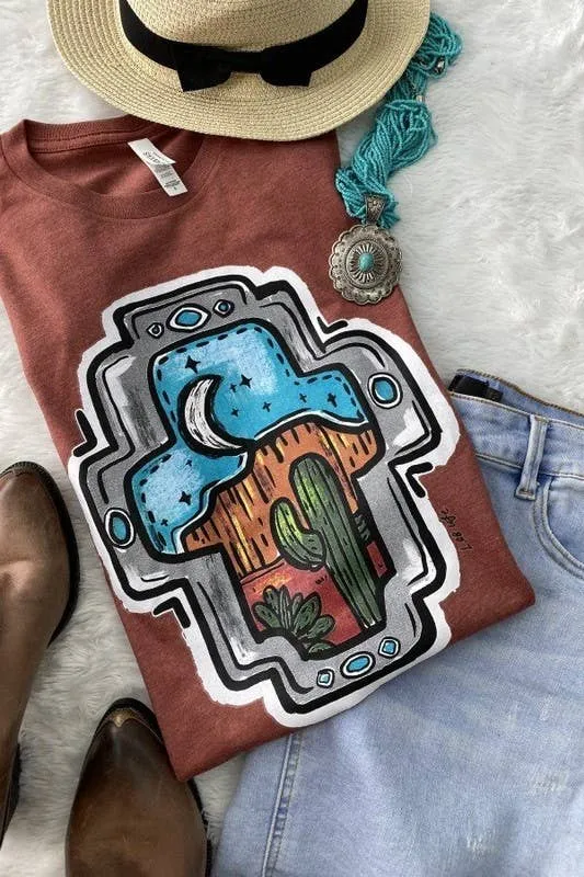 Western Cross Graphic Tee