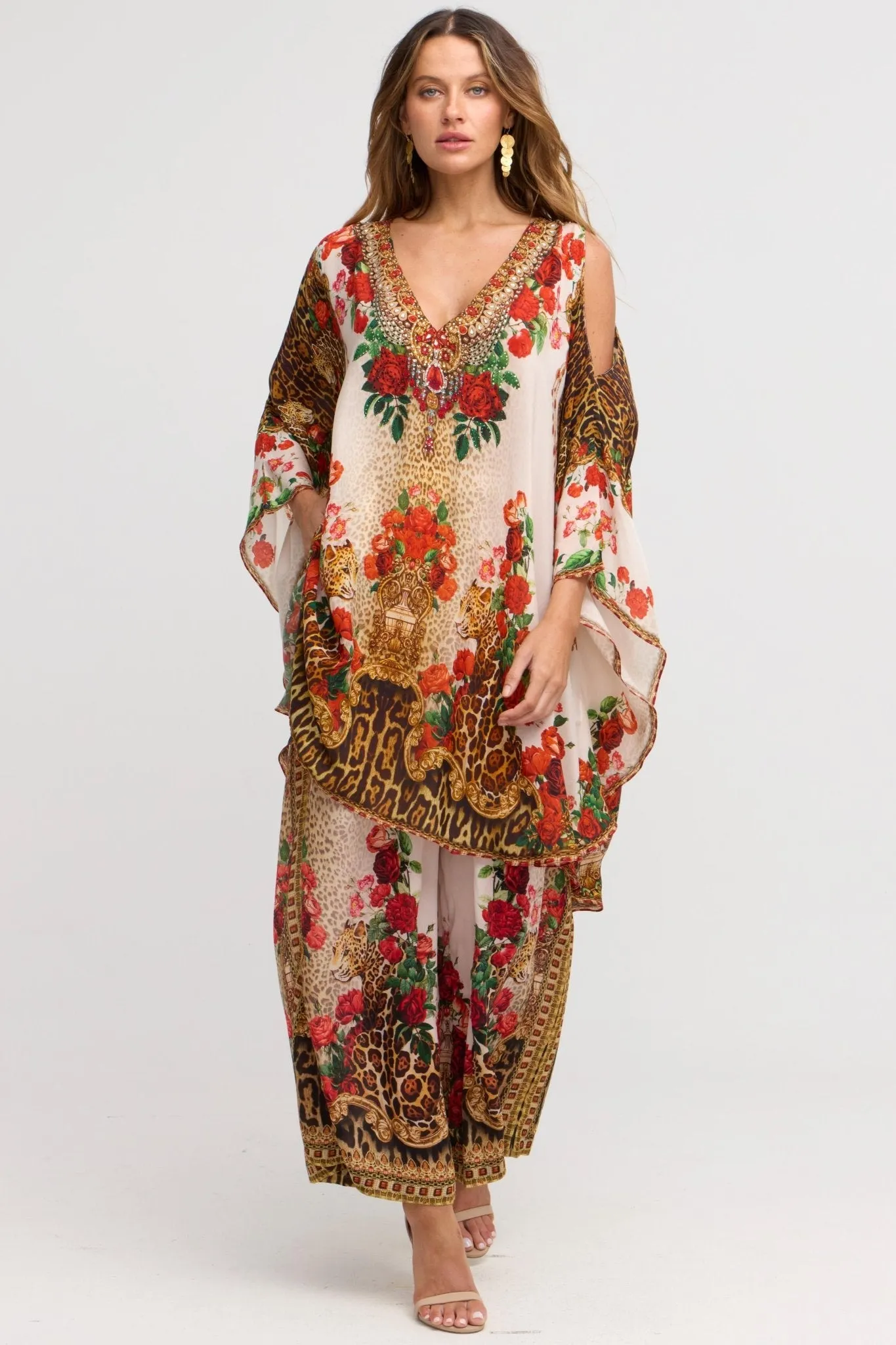 White Leopardess Trousers
