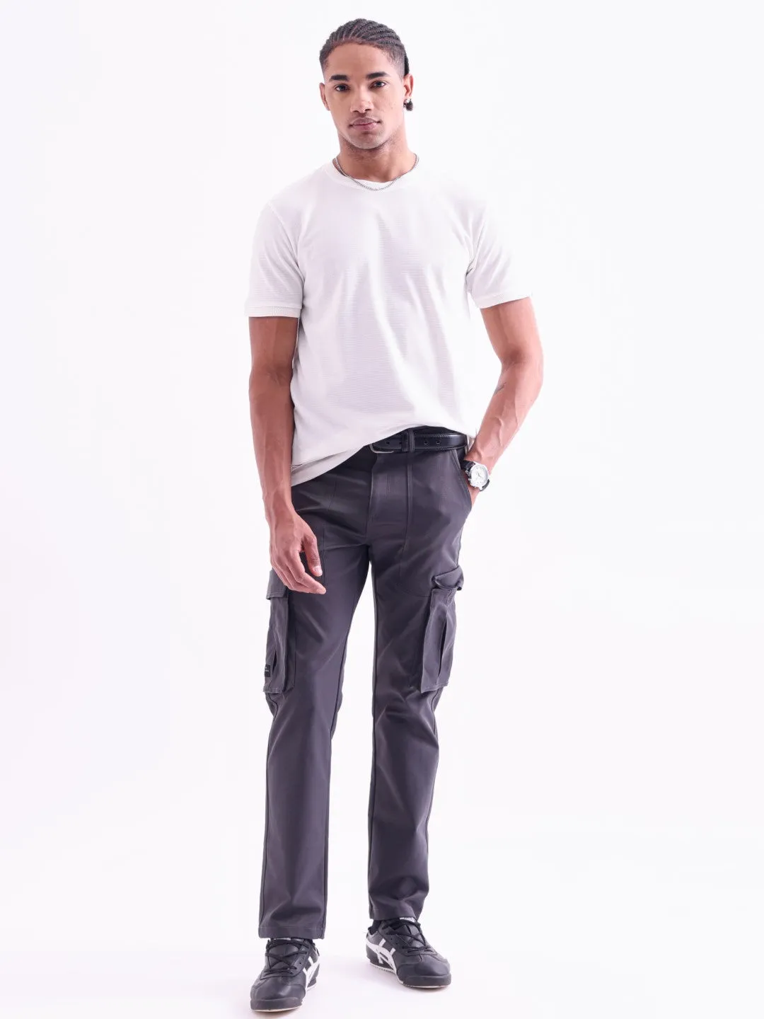White Plain Crew Neck T-Shirt