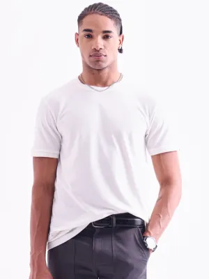 White Plain Crew Neck T-Shirt